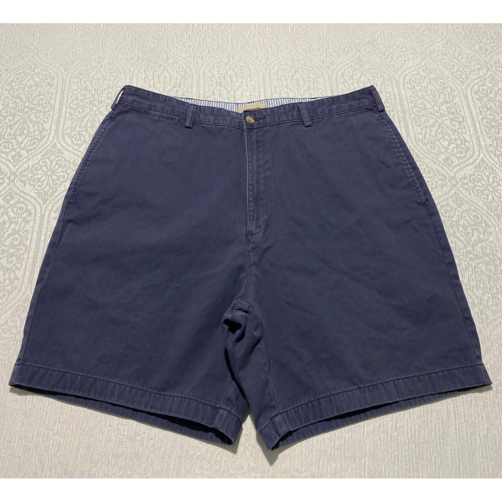 East Island Mens‎ Navy Blue Cotton Chino Shorts Size 38 Casual Summer Flat Front